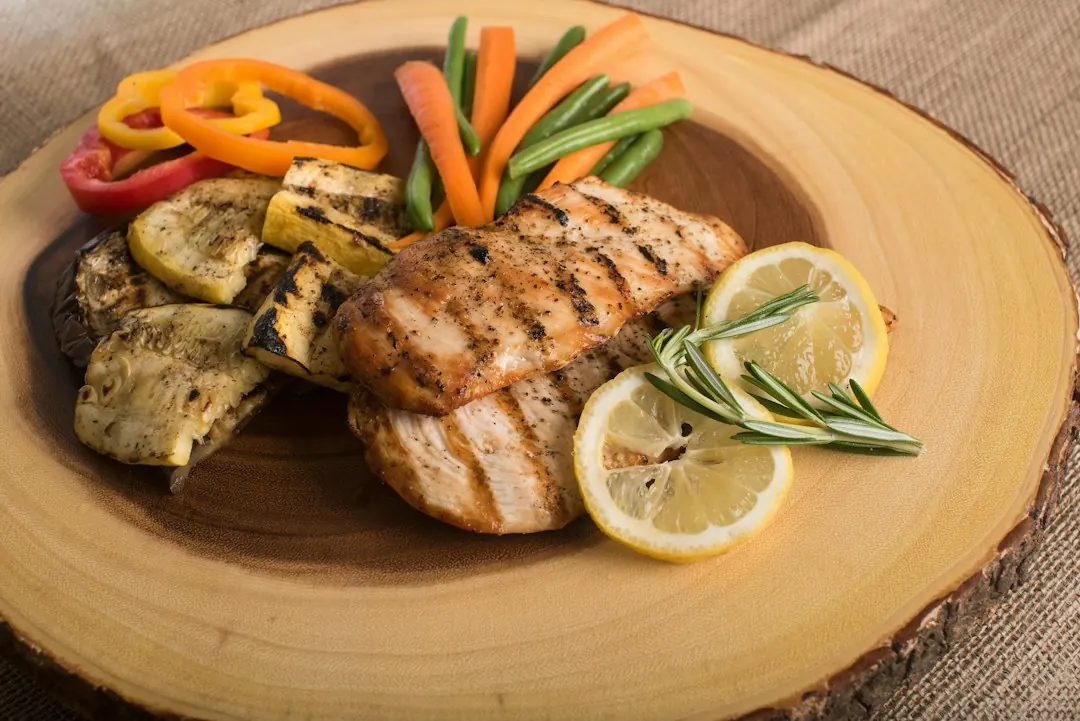 Lemon chicken prepared for a meal