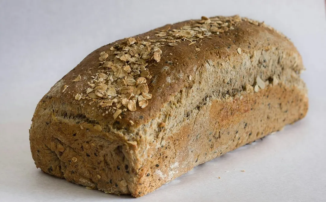 Sliced seeded bread